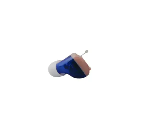 [CODIGO DE TIENDA A18] Auditivo microI-Invisible Azul 12 canales para adultos mayores recargables A18